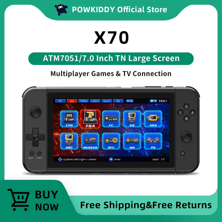 POWKIDDY X70 Retro Handheld Game console