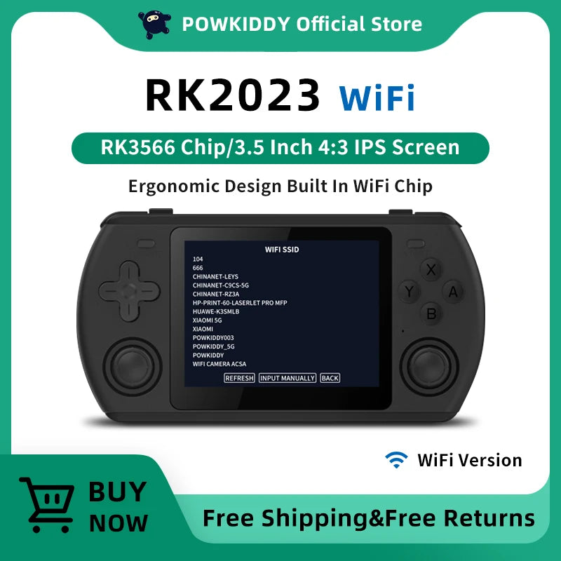 Powkiddy RK2023 Retro Handheld Video Game Console