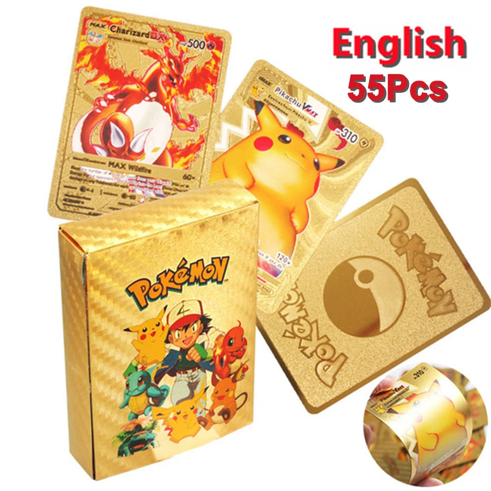 Pokemon gold shiny trading cards