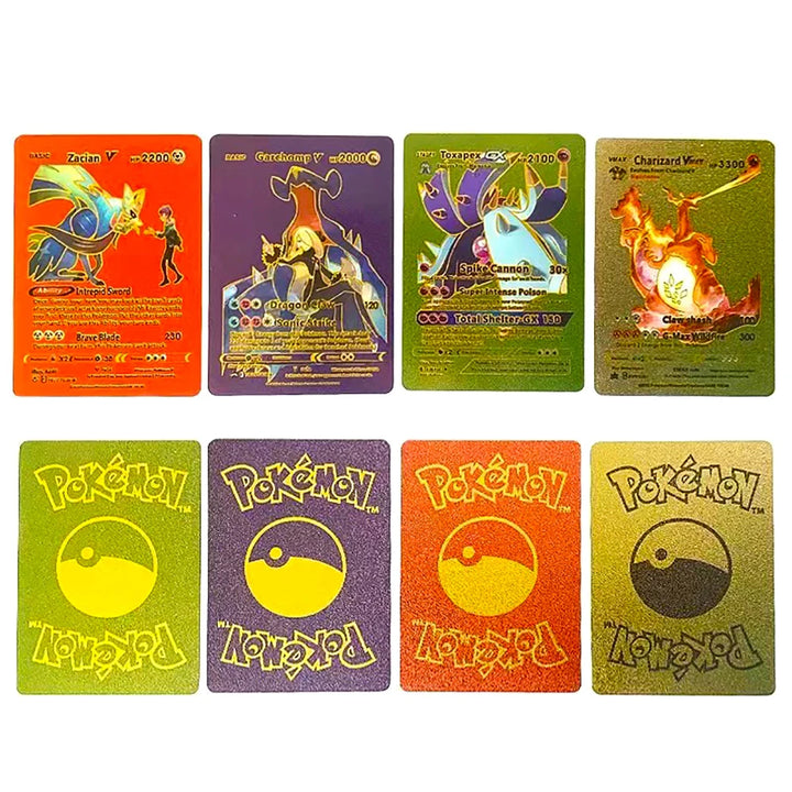 Pokemon shiny trading cards green