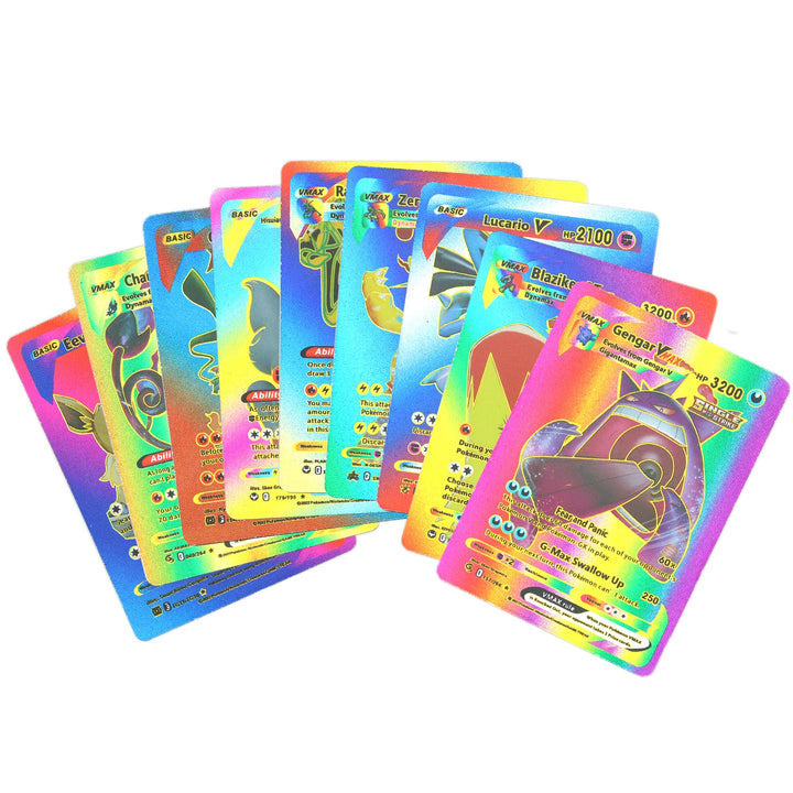 Pokemon shiny trading cards mixed 