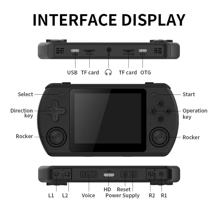 Powkiddy RK2023 Retro Handheld Video Game Console