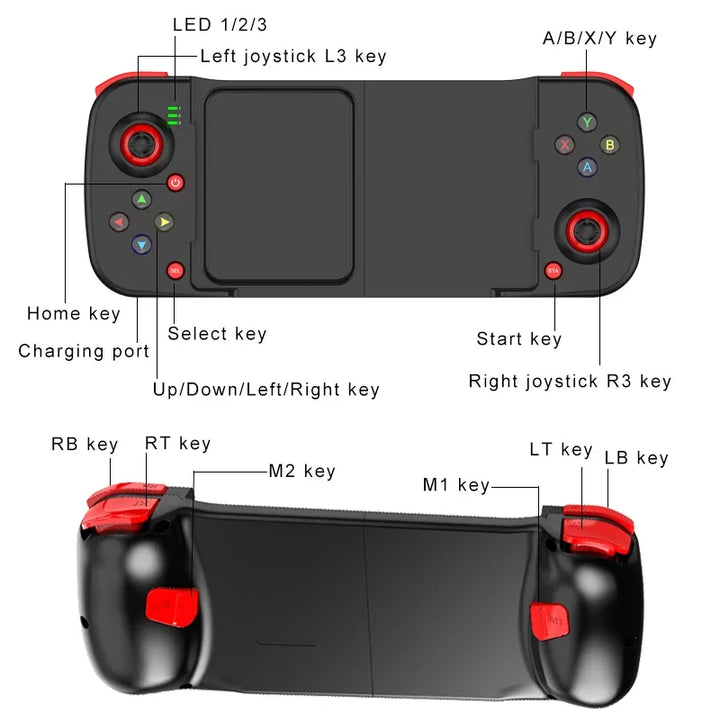 Wireless BT Stretchable Game Controller