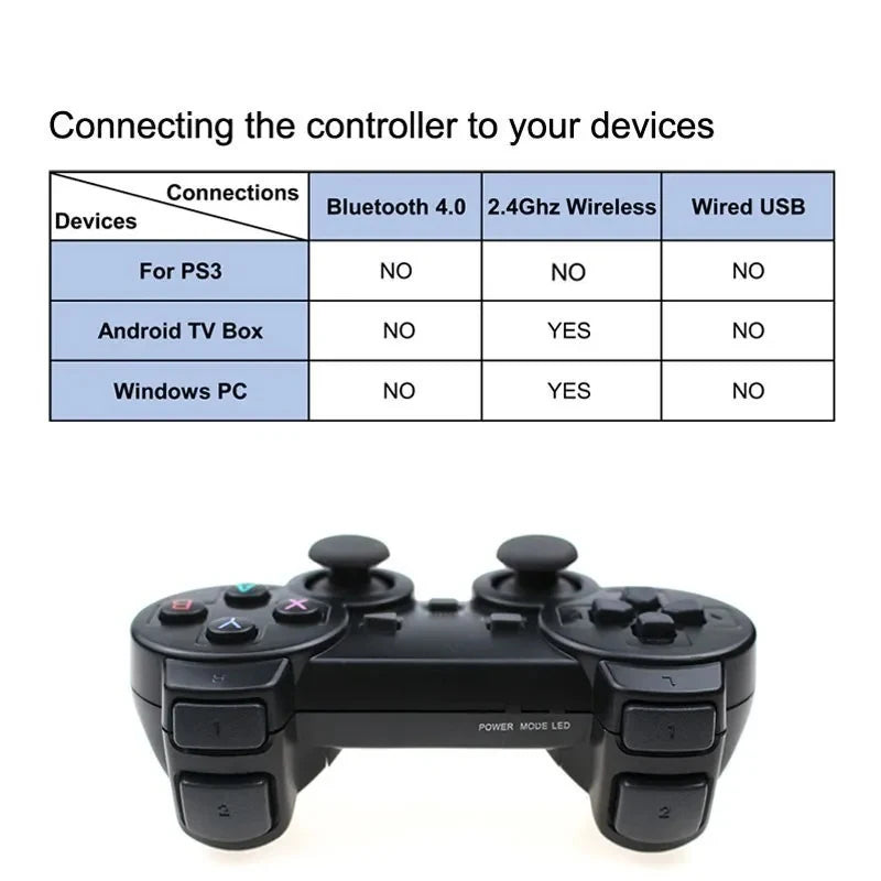 PS3 - PS4 Wireless Bluetooth controller