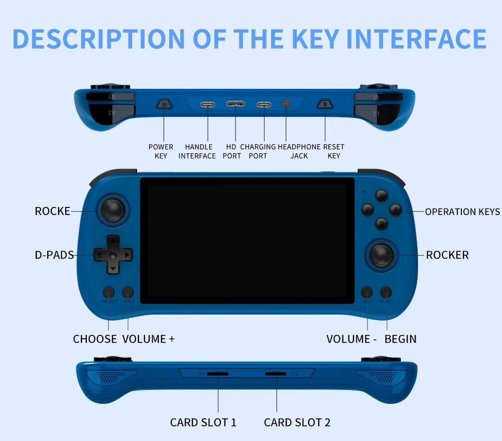 POWKIDDY X55 RK3566 Handheld Game Console