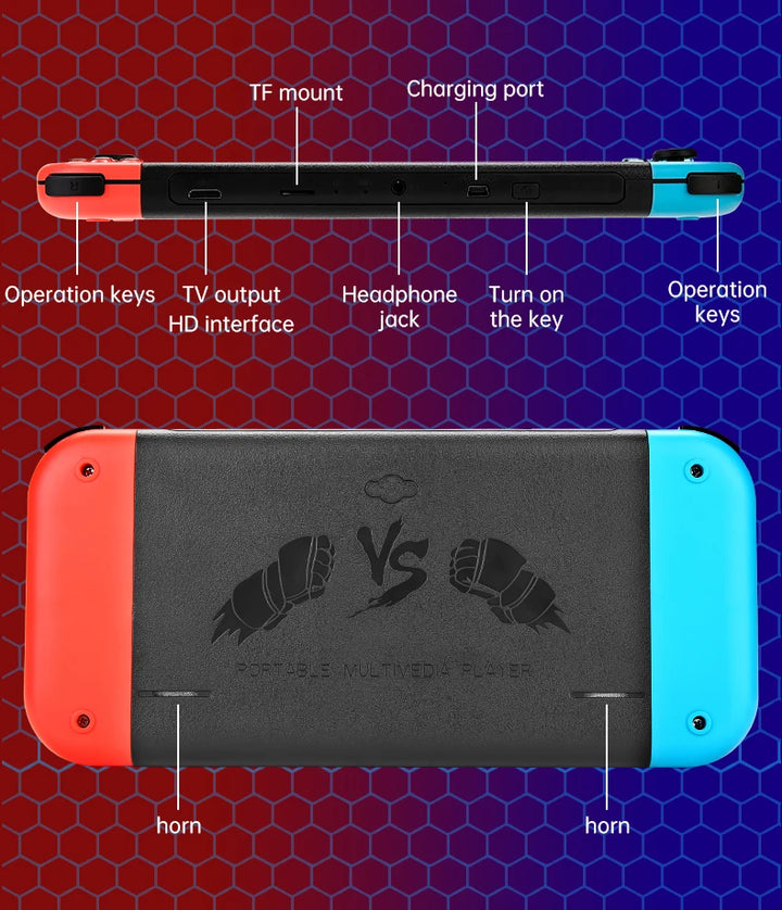 LZAKMR Handheld Game Console