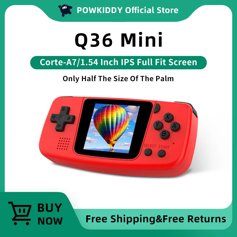 POWKIDDY Q36 Mini Handheld Game Console