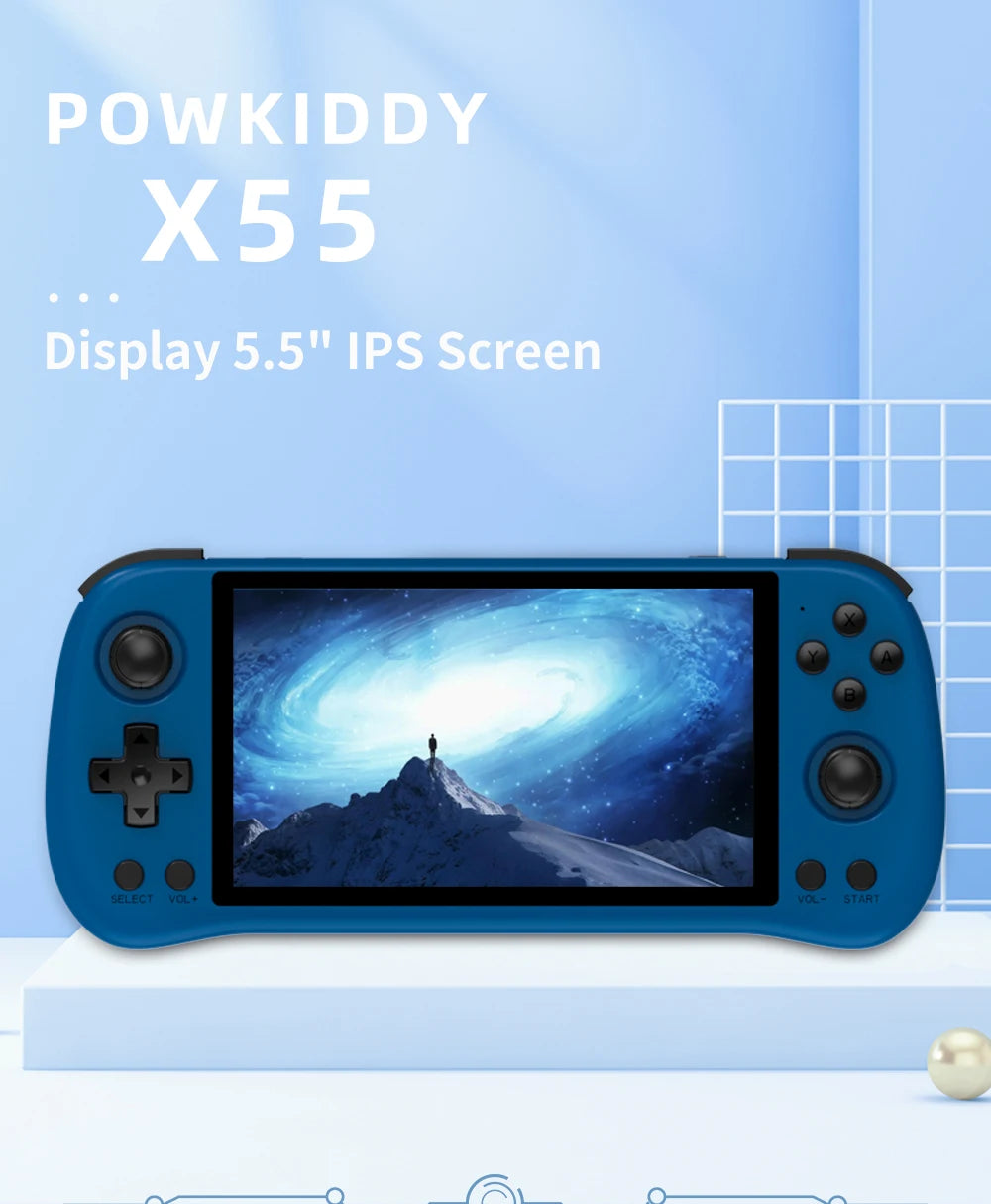 POWKIDDY X55 RK3566 Handheld Game Console