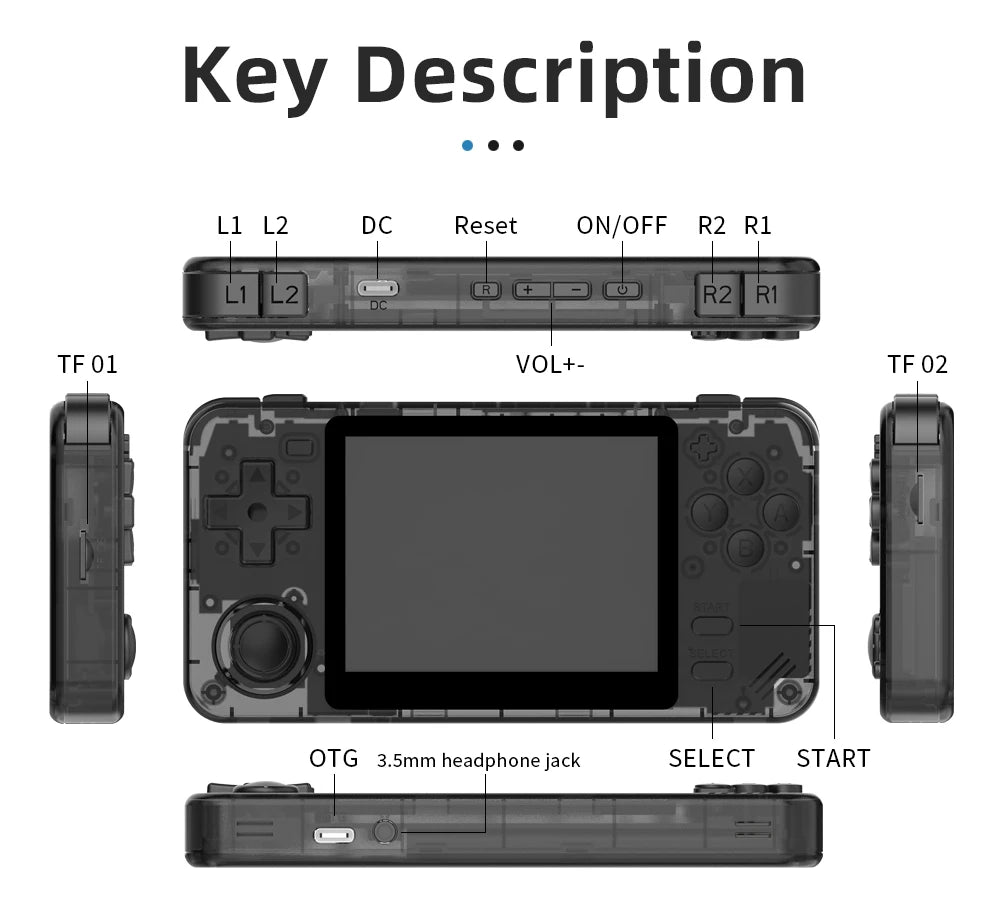 POWKIDDY RGB10X Retro Handheld Game Console