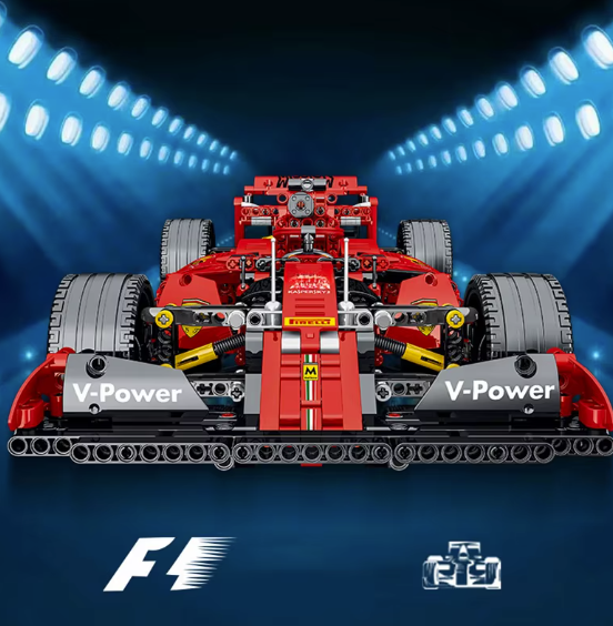 Technical Red F1 LEGO Formula Car