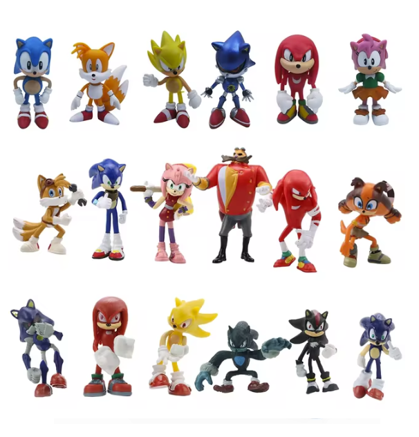 Sonic The Hedgehog Full Set Anime Figures