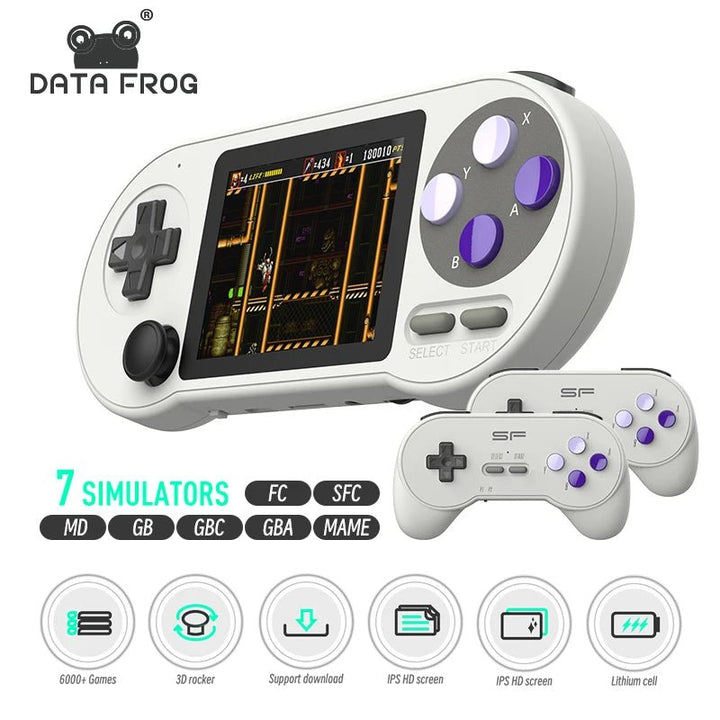 DATA FROG SF2000 Portable Retro Handheld Game Console - Pocket gamers